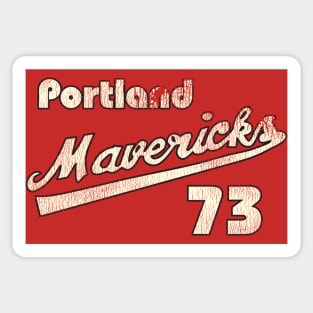 Portland Mavericks Retro Defunct Baseball Jersey Sticker